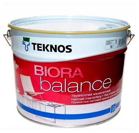 Краска Teknos Biora Balance для интерьера: достоинства, свойства и применение